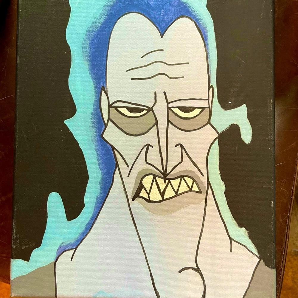 Hades Disney Acrylic Painting